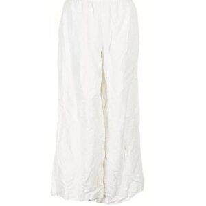 H&M Linen Blend White Pants Women Size XL NWT